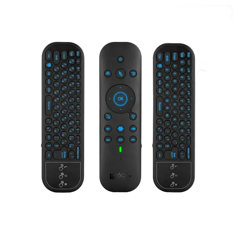 New G60S Pro BT Wireless Voice Remote Control 2.4G BT5.0 Dual Mode Air Mouse IR Learning With Backlit Light For Android TV Box Magic Remotes