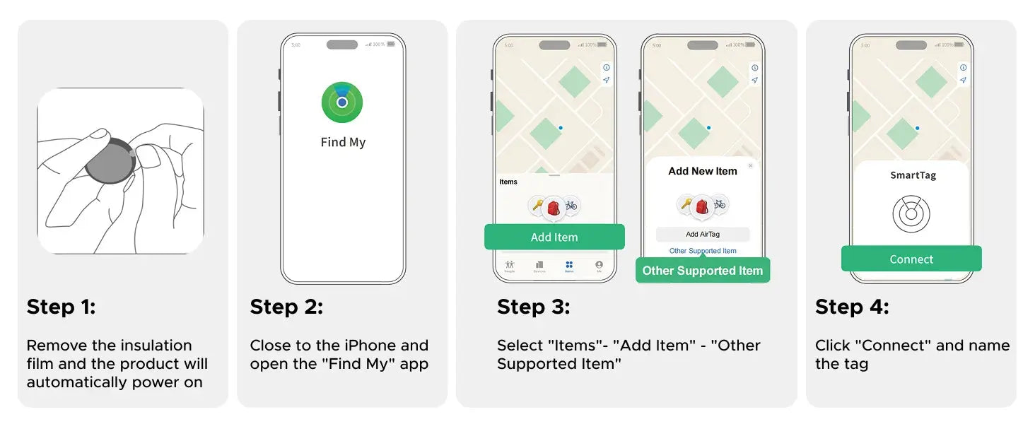 UGREEN Finder Security SmartTrack Link Smart Tag With Apple Find My Key Bluetooth GPS Tracker For Earbud Luggage MFi Finder IOS - Magic Remotes