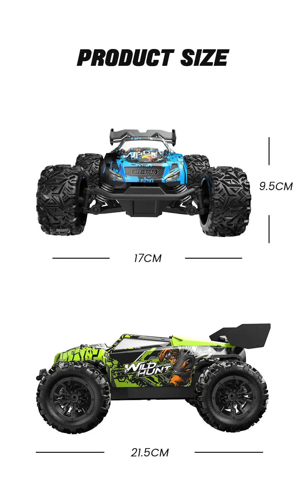 1:20 Off Road RC Car 2.4G Radio Remote Control Cars RTR High Speed Climbing Drift Remote Control Monster Truck Toys for Children - Magic Remotes