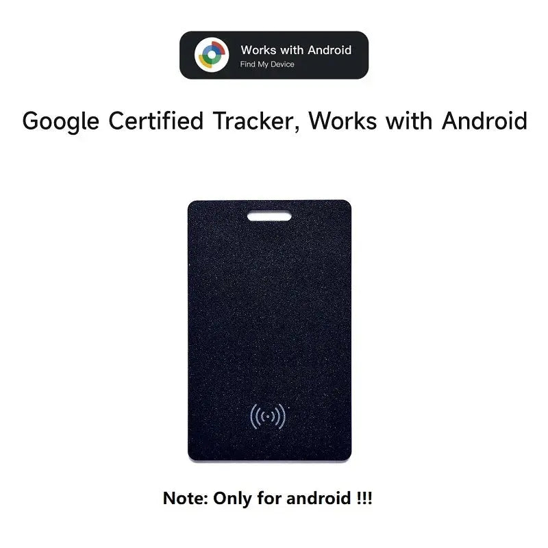 Android tracker card global positioner card locator ultra thin wallet tracker works with google find my device google's find hub - Magic Remotes
