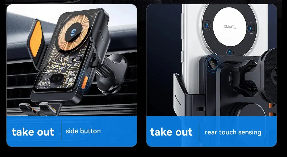 Essager 15W Qi Wireless Charger Car Phone Holder Air Vent Mount Stand For iPhone Samsung Cell Phone Support Fast Charging - Magic Remotes