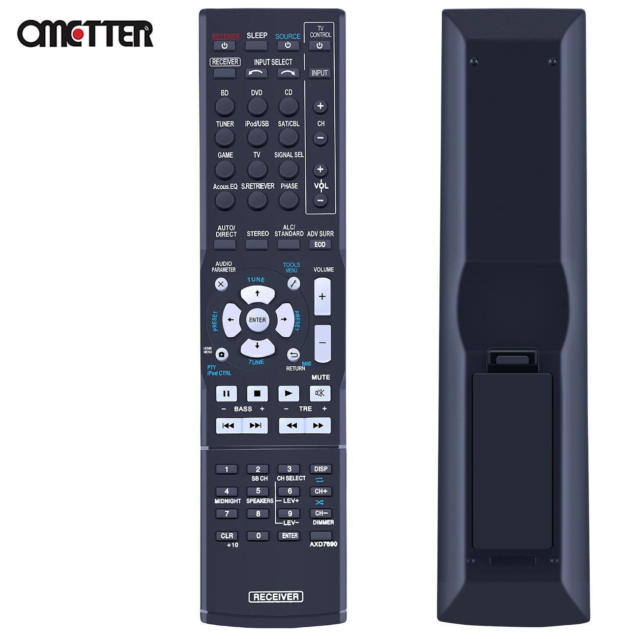 AXD7690 Remote Control For Pioneer AV Receiver VSX-56TXI VSX-9300TX VSX-523-K