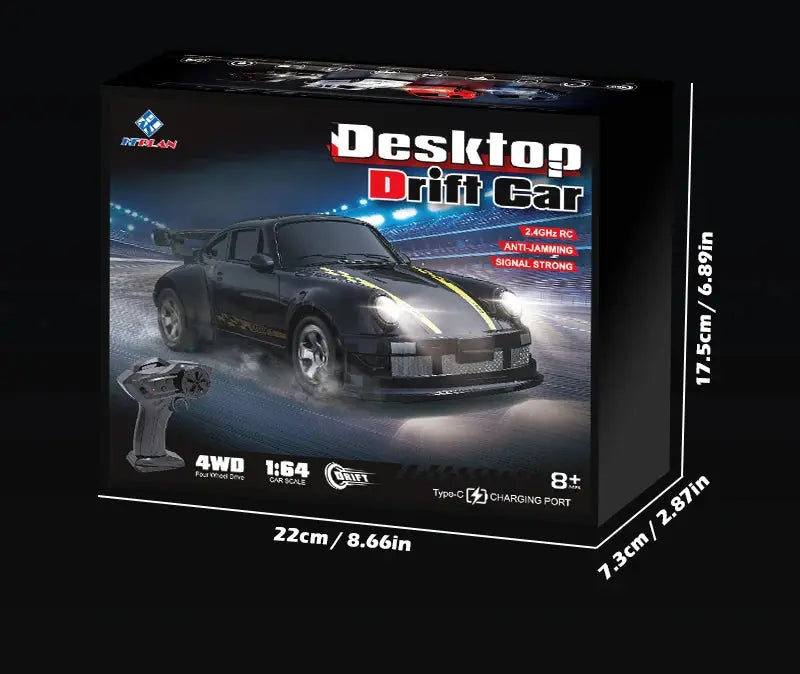 2025 New Kf20 1:64 Drift Rc Car Four-wheel remote-controlled racing car Full proportions Desk Competition Toy Boys Ideal gifts. Magic Remotes