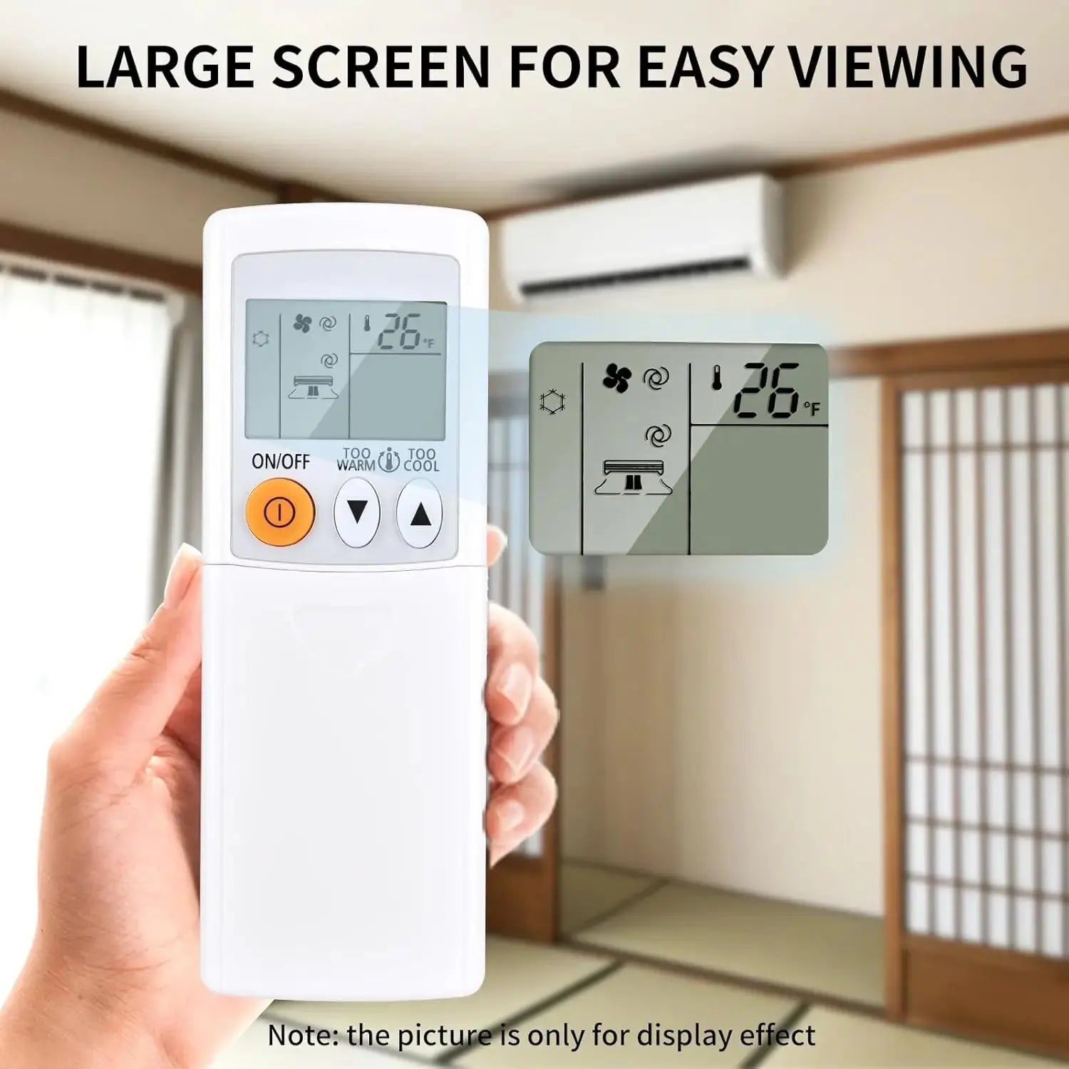 Universal Replacement for Mitsubishi Electric Mr Slim Air Conditioner Remote Control for MSZ-GL06NA MSZ-GL09NA MSZ-GL12NA MSZ-GL Magic Remotes