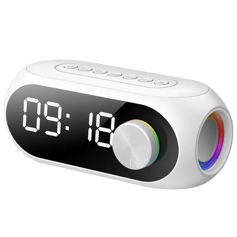 Alarm Clock Radio FM Bluetooth Speaker Portable Subwoofer Caixa De Som Sound Box Music Wireless Mini Woofers Bocina Lamp Column Magic Remotes