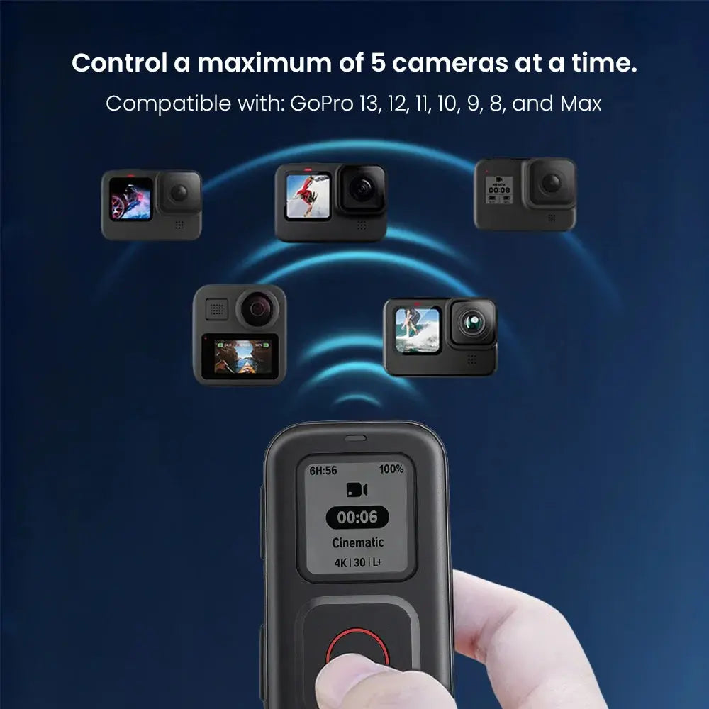 Original Full Model Universal Smart Wifi Control Remote For Gopro MAX Hero8 Hero9 Hero10 Hero11 Hero12 Camera Accessories - Magic Remotes