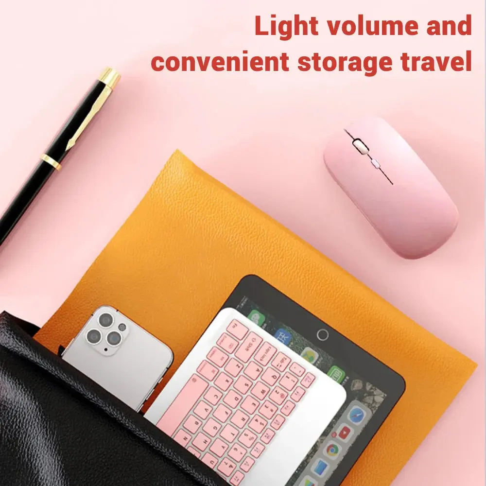 Mini Wireless Keyboard Bluetooth Keyboard For ipad Phone Tablet Portable Bluetooth Keyboard and Mouse For Samsung Xiaomi Android - Magic Remotes