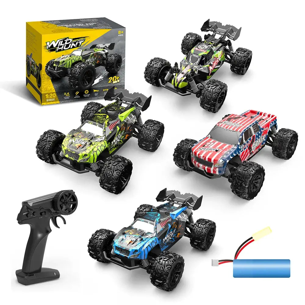 1:20 Off Road RC Car 2.4G Radio Remote Control Cars RTR High Speed Climbing Drift Remote Control Monster Truck Toys for Children - Magic Remotes