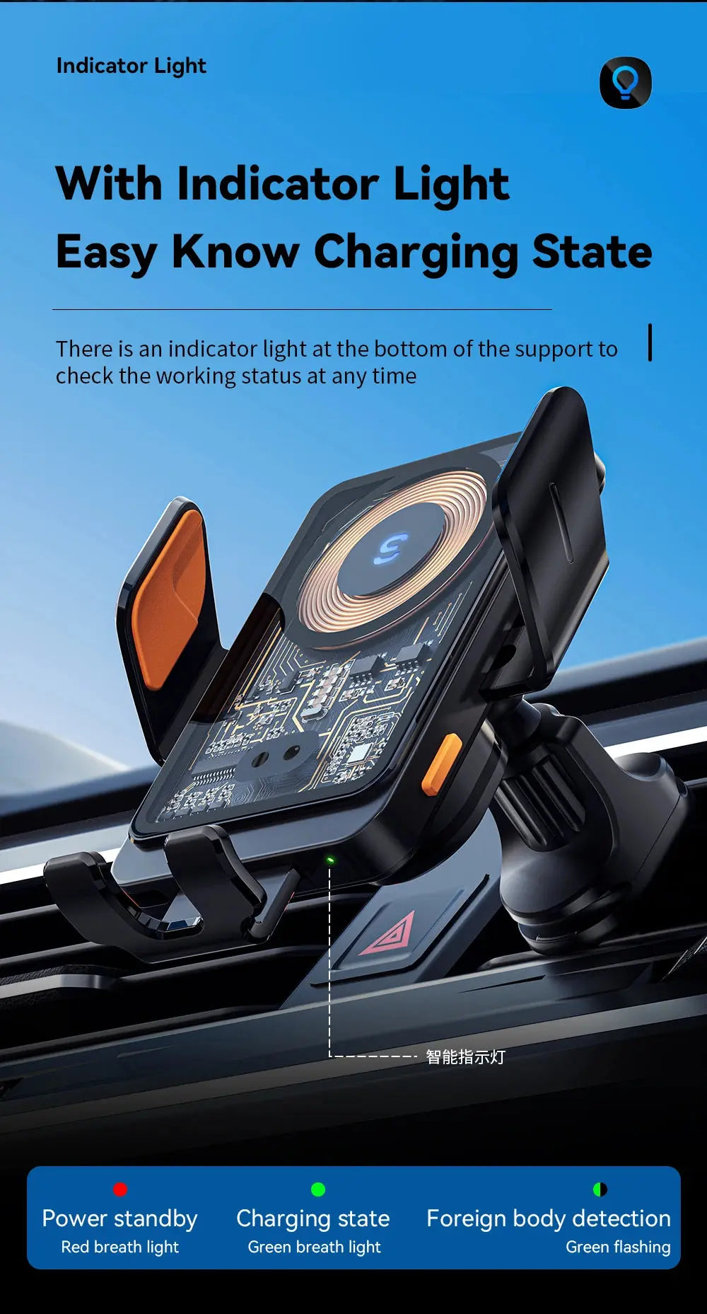 Essager 15W Qi Wireless Charger Car Phone Holder Air Vent Mount Stand For iPhone Samsung Cell Phone Support Fast Charging - Magic Remotes