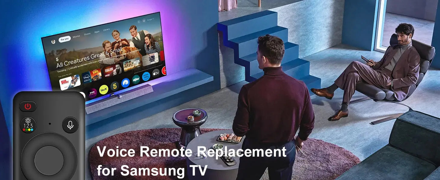 Voice Remote Control for Samsung Smart TV NEO QLED Replacement Remote Control for Samsung TV Rechargable Solar Remote Control Magic Remotes