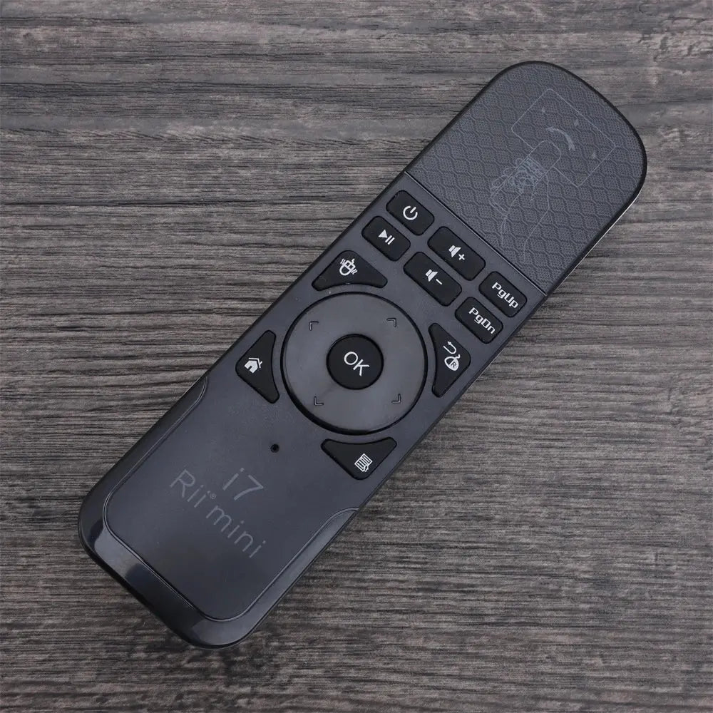 Rii i7 2.4G Wireless Fly Air Mouse Remote Control Motion Sensing Built in 6-Axis fControl for Pc Android TV Box Smart PC Magic Remotes