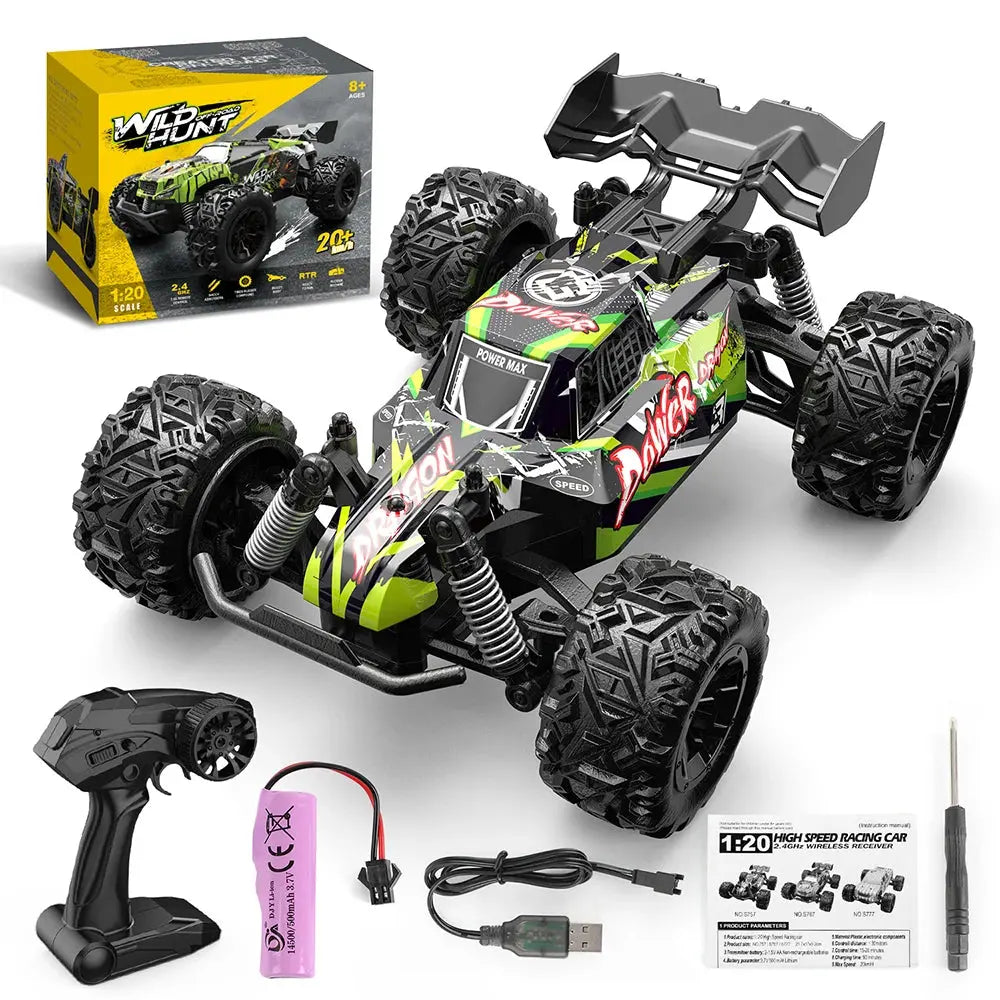 1:20 Off Road RC Car 2.4G Radio Remote Control Cars RTR High Speed Climbing Drift Remote Control Monster Truck Toys for Children - Magic Remotes