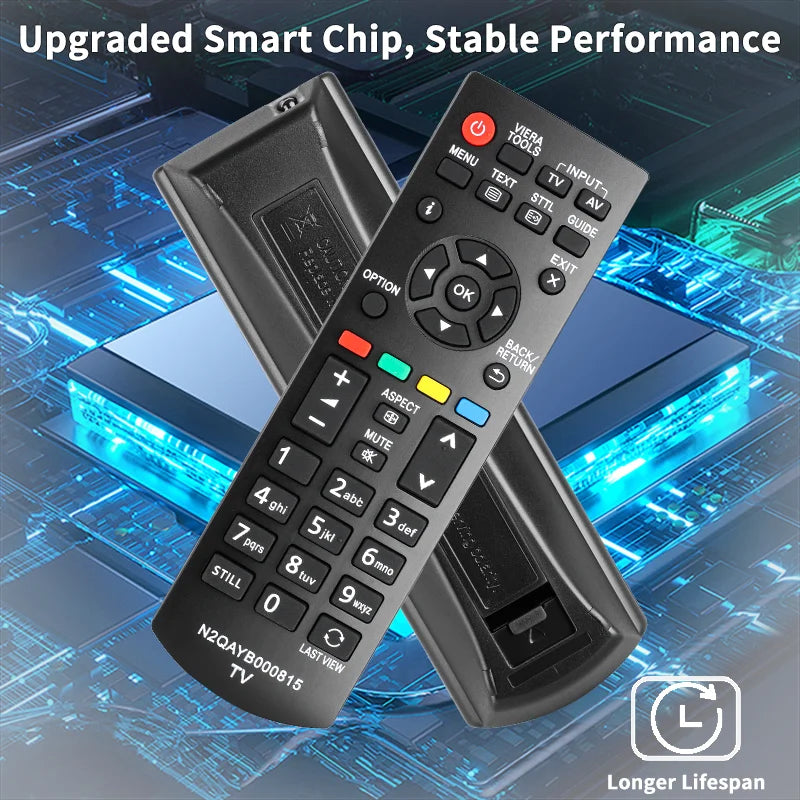 N2QAYB000815 Replacement Remote for Panasonic TV | Compatible with TX-L39B6E, TX-L42B6E, TX-L50EM6B & More LED/LCD Models