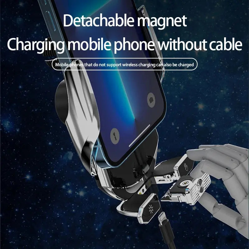 Car wireless charger Magnetic Cell Phone Holder Mobile Phone Stand in Car GPS Support 360° Rotatable Mount For iPhone Xiaomi - Magic Remotes