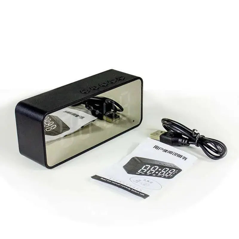Alarm Clock Radio FM Bluetooth Speaker Portable Subwoofer Caixa De Som Sound Box Music Wireless Mini Woofers Bocina Lamp Column Magic Remotes