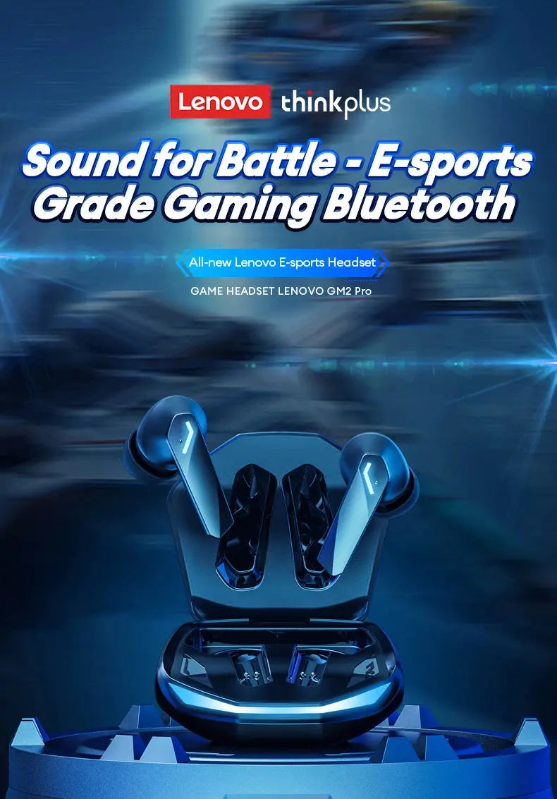 Choice Lenovo GM2 Pro Bluetooth 5.4 Earphones Sports Headset Wireless In-Ear Gaming Low Latency Dual Mode Music Headphones New Magic Remotes