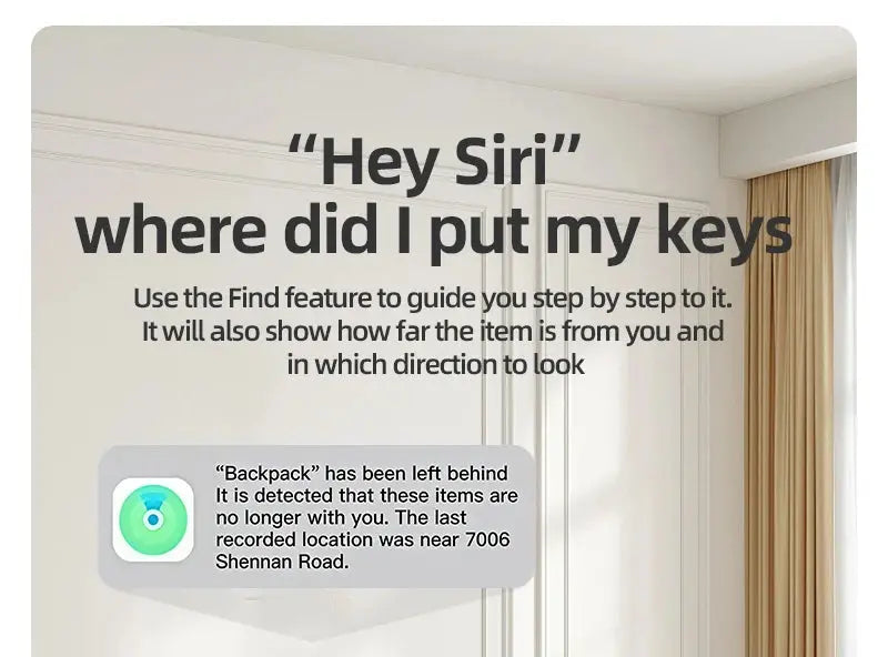 Smart iOS GPS Tracker Tag Suitable For Apple iOS Airtag Anti Loss Locator Car Key Bicycles Elderly People Pets Anti Loss Tracker - Magic Remotes