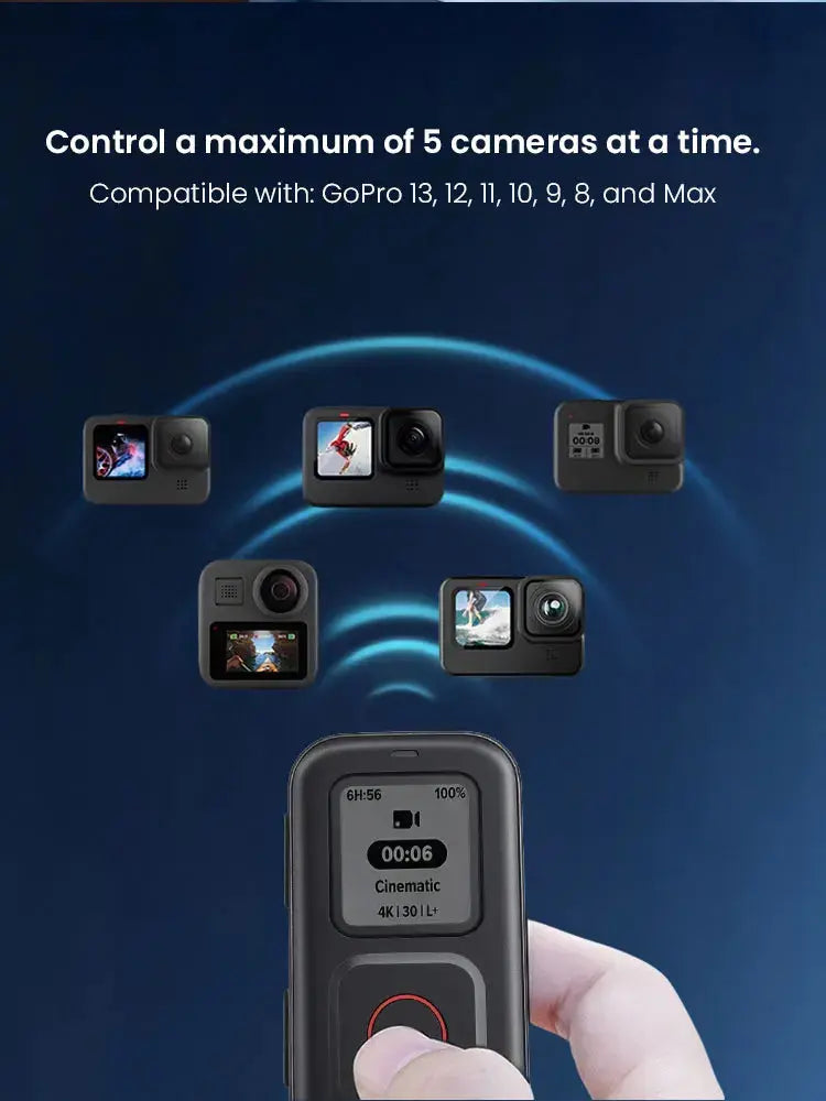 Original Full Model Universal Smart Wifi Control Remote For Gopro MAX Hero8 Hero9 Hero10 Hero11 Hero12 Camera Accessories - Magic Remotes