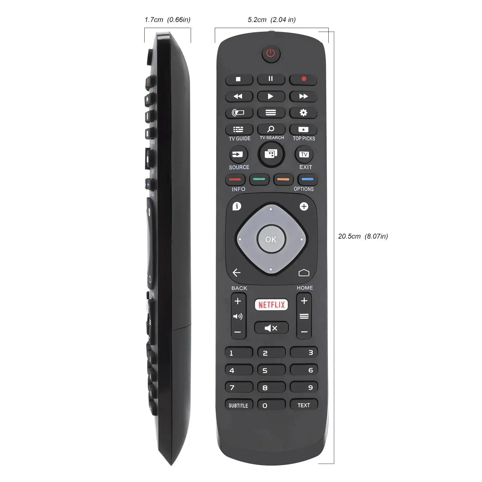 New Replacement Universal Remote Control with Netflix Buttons Controller Replacement for Philips Smart TV, TV LCD LED TVs Magic Remotes