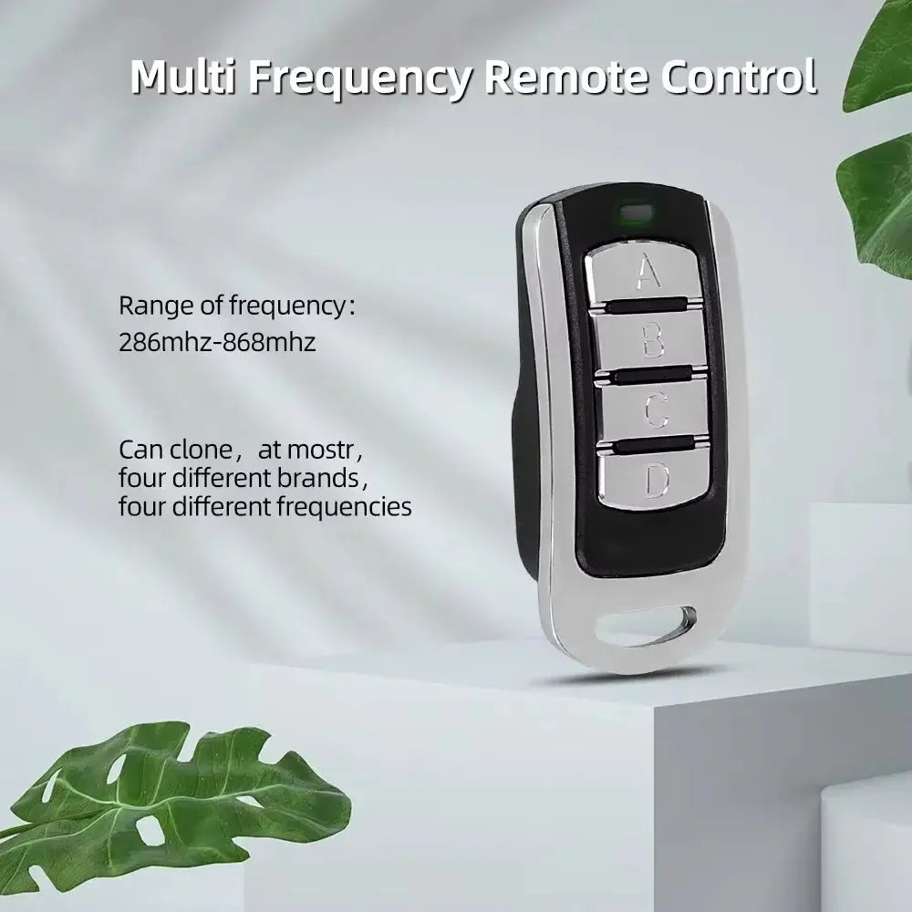 Multi-Frequency 286-868MHz RF Universal Garage Door Remote Control Duplicator Clone 433MHz 315MHZ Gate Keyfob Transmitter Magic Remotes
