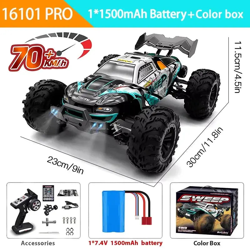1:16 RC High Speed Car Off-Road 4WD Monster Truck Climbing Vehicle Boys Toy Remote Control Car Magic Remotes