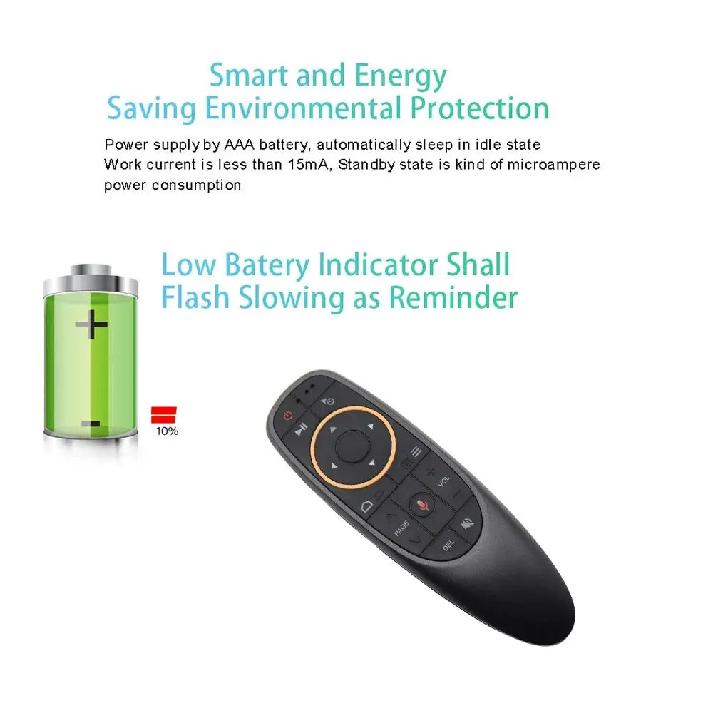 G10 G10S Voice Remote Control 2.4G Wireless Air Mouse Gyroscope IR Learning For Android TV Box H96 Max X96 mini X96 Max Plus PC Magic Remotes