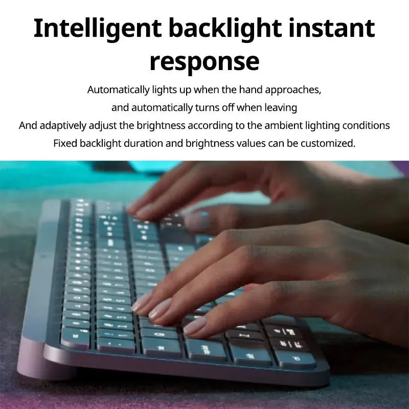 NEW Logitech MX Keys S Wireless Bluetooth Keyboard Office Multi-device Connection Backlit Bolt Ultra-thin and Portable - Magic Remotes