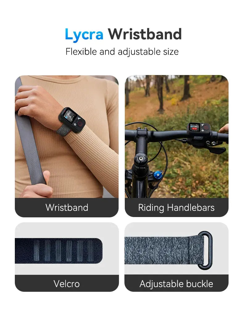 TELESIN Waterproof Bluetooth Remote Control for GoPro Hero13 12 11 10 9 8 Max With Wrist Strap for Action Camera Accessories - Magic Remotes