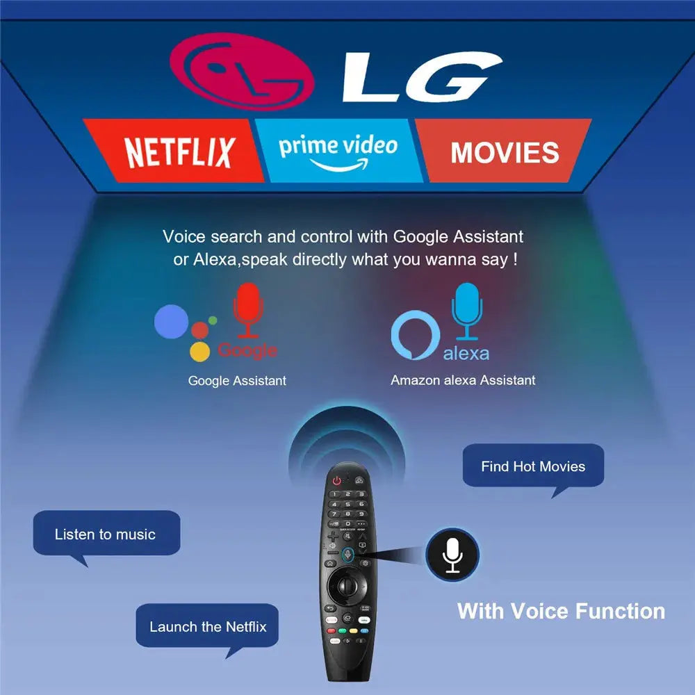 AN-MR20GA AKB75855501 with Voice and Pointer Function Bluetooth remote control for LG Smart TV Many Models 2019  2020 2021 2022 - Magic Remotes