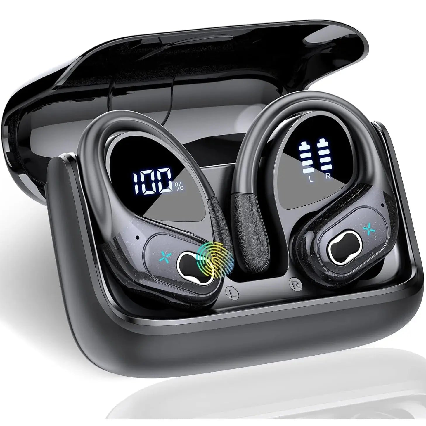 TWS Sports Earbuds Bluetooth 5.4 HIFI Bass Wireless Headphones LED Touch Hands-free Earphone Noise Cancelling Waterproof Headset Magic Remotes