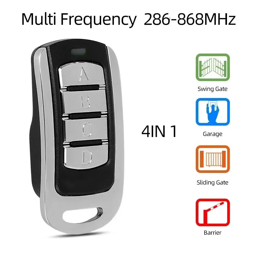 Multi-Frequency 286-868MHz RF Universal Garage Door Remote Control Duplicator Clone 433MHz 315MHZ Gate Keyfob Transmitter Magic Remotes