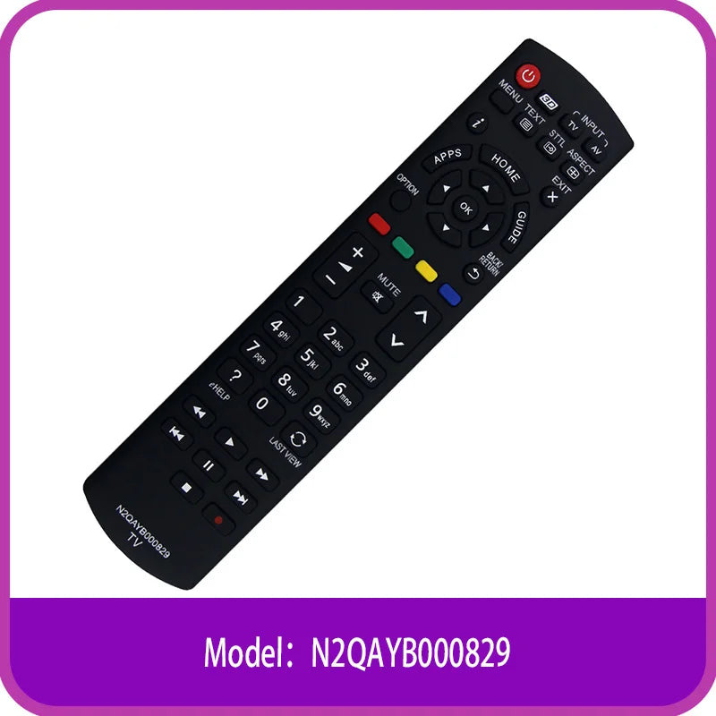 N2QAYB000829 Universal Remote for Panasonic TV | Compatible with ST60, ET60, AS/ASX/AX Series