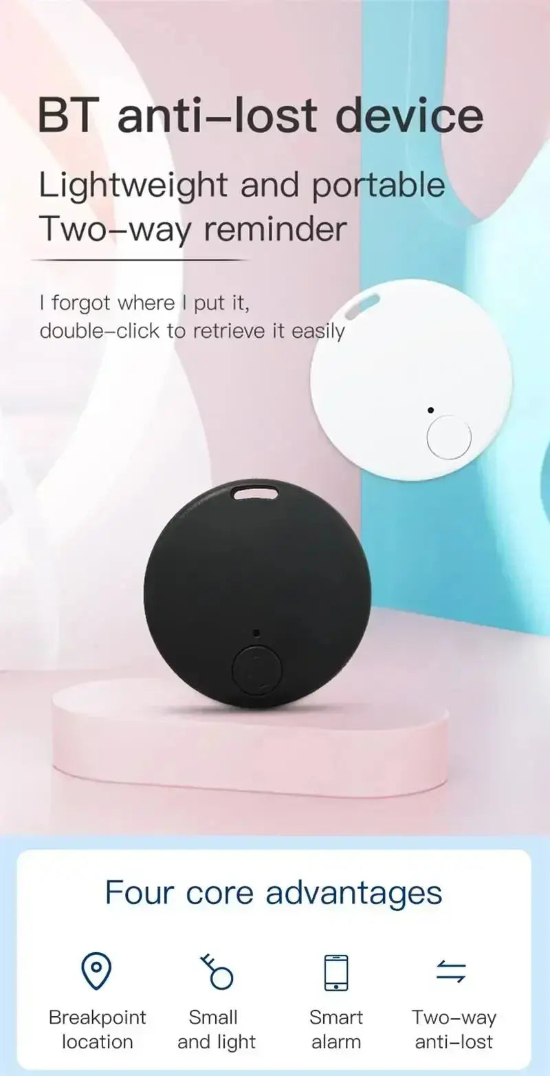 Mini GPS Tracker Bluetooth5.0 Anti-Lost Smart Device Pets Elderly Kid Car Suitcase Wallet Tracking Car Locator For IOS Android - Magic Remotes