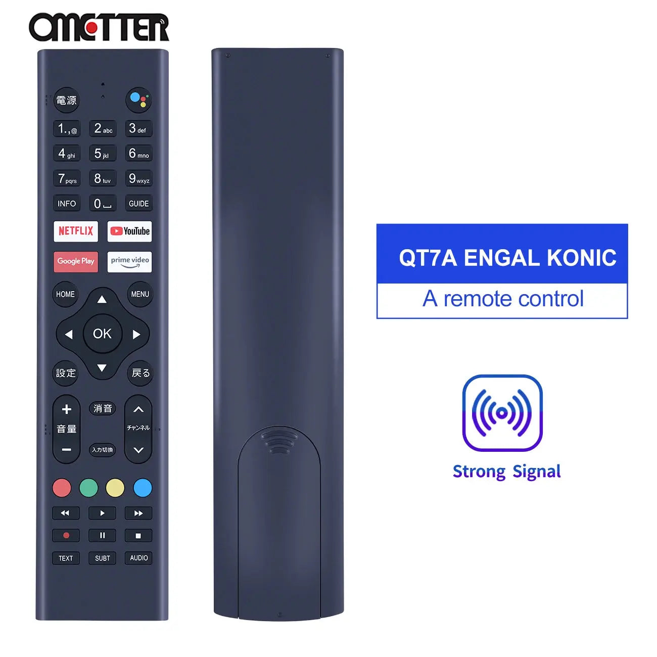 New Voice REMOTE FOR Soniq ENGAL ENGEL KONIC G42FW60A G43FW60A QT7A SMART TV Sunny SN43LEDH6886 4K - Magic Remotes