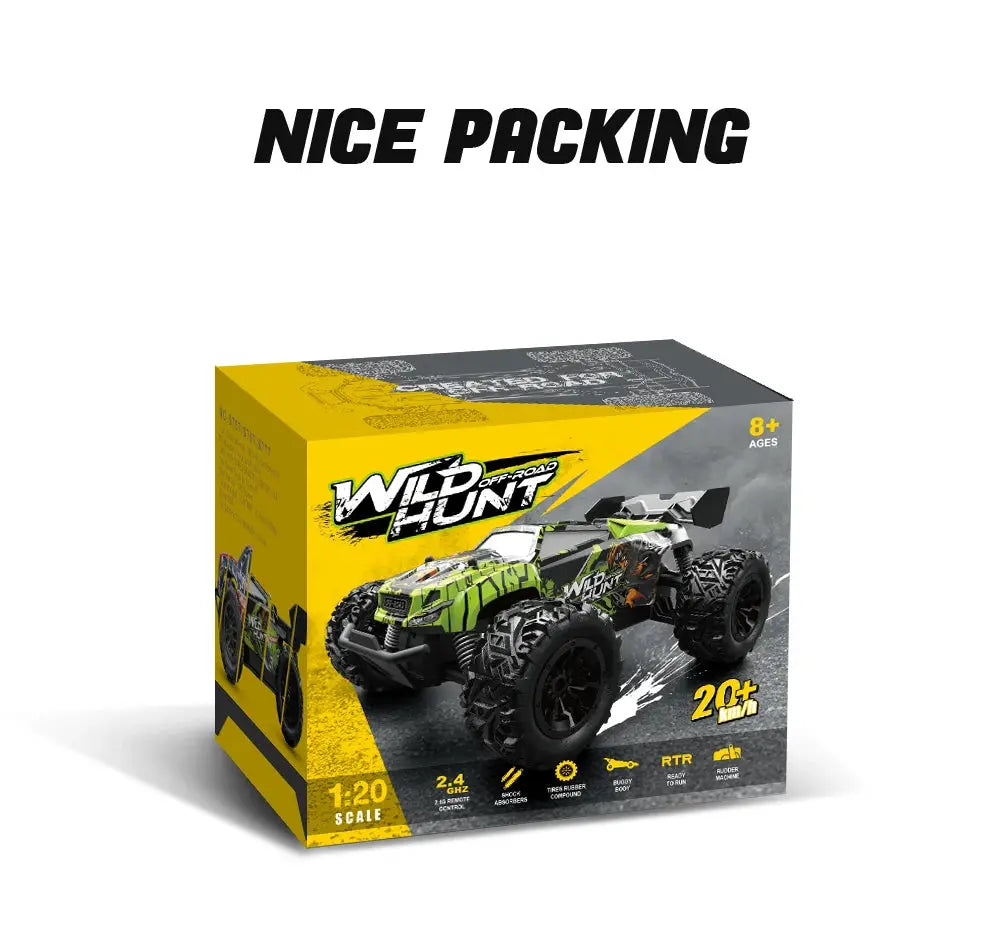 1:20 Off Road RC Car 2.4G Radio Remote Control Cars RTR High Speed Climbing Drift Remote Control Monster Truck Toys for Children - Magic Remotes