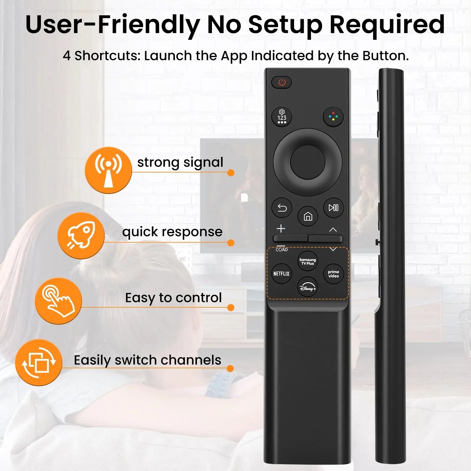 Replacement for Samsung TV Remote Control ,Universal for 2019-2026 Samsung Smart TVs(Frame/QLED/Crystal UHD/Neo QLED/OLED) Magic Remotes