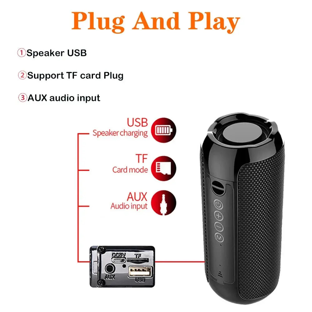 Portable Wireless Bluetooth Speaker Blutooth Music Sound Box For Caixa De Som Blootooth Subwoofer Radio FM Handfree Bass System Magic Remotes
