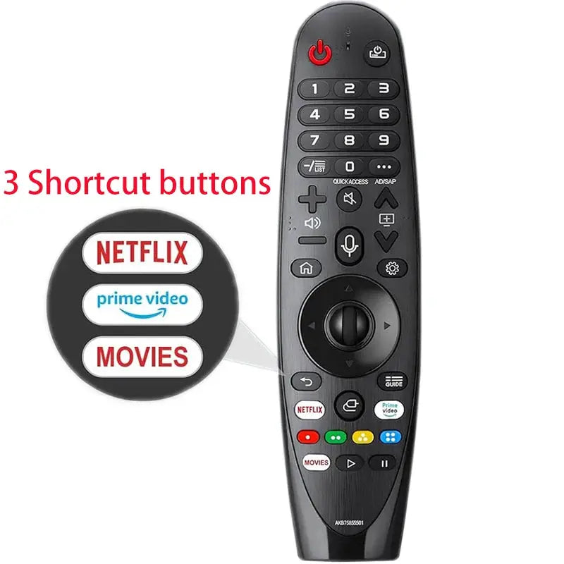 Replace AKB75855501 MR20GA MR19BA MR18BA MR650A MR21GA MR22GA Voice Magic Remote for LG 2018-2024 Smart TV with Pointer Function Magic Remotes