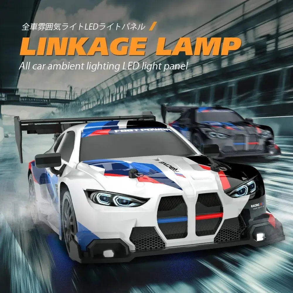 RC Drift Car 4WD Remote Control High Speed Racing Vehicle with LED Lights 2.4GHz Radio 4x4 Off-Road Truck Toy for Children Kids Magic Remotes