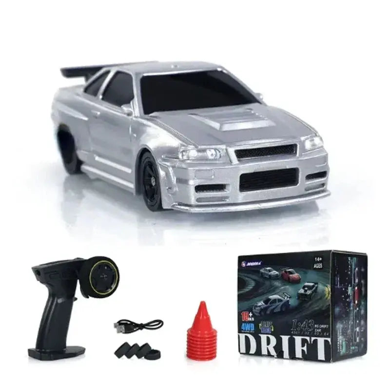 2.4G RC Drift Car 1/43 4WD Remote Control Car High Speed Four Wheel Drive Radio Controlled Mini Racing Car Model Boys Toys Gifts - Magic Remotes