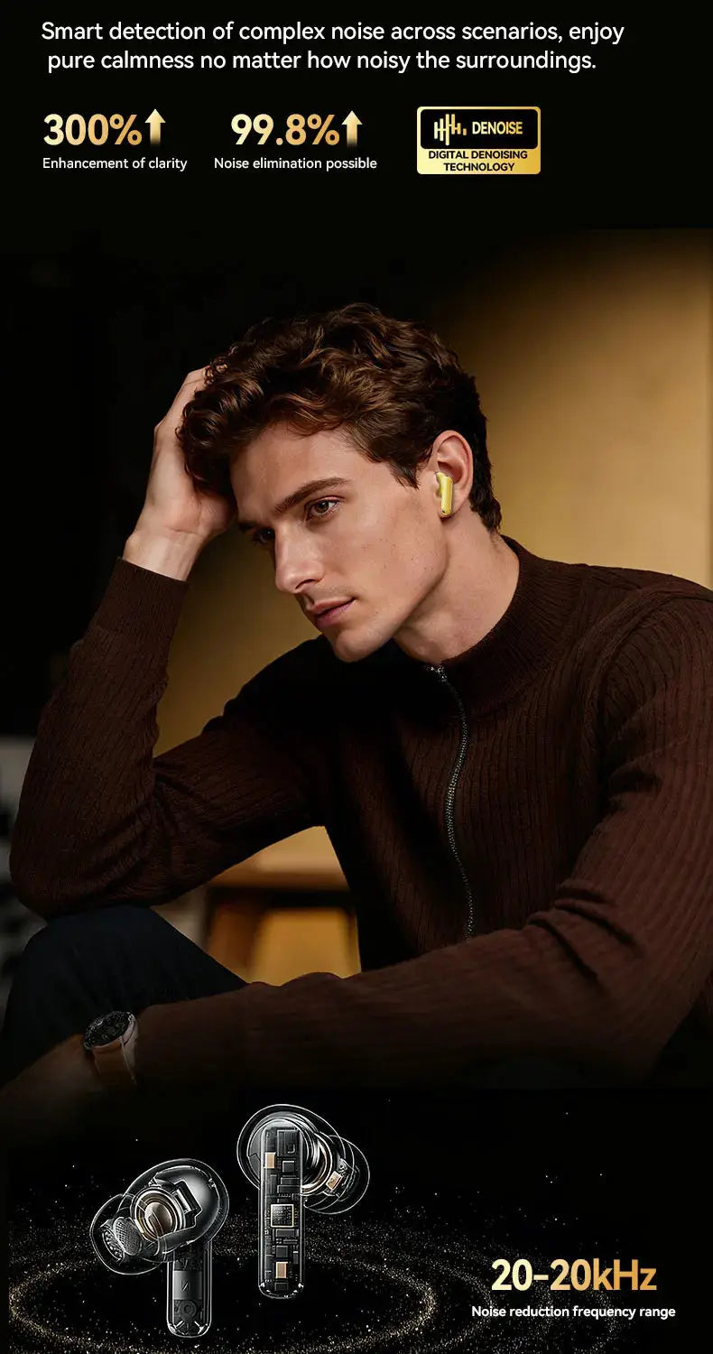 Acer Ohr548 Wireless Bluetooth Headphones with In-Ear Design, Anc Call Noise Reduction, Charging Case, Stereo Sound Effect, Low Latency for Gaming, Comfortable Fit for Sports, Running, and Fitness Magic Remotes