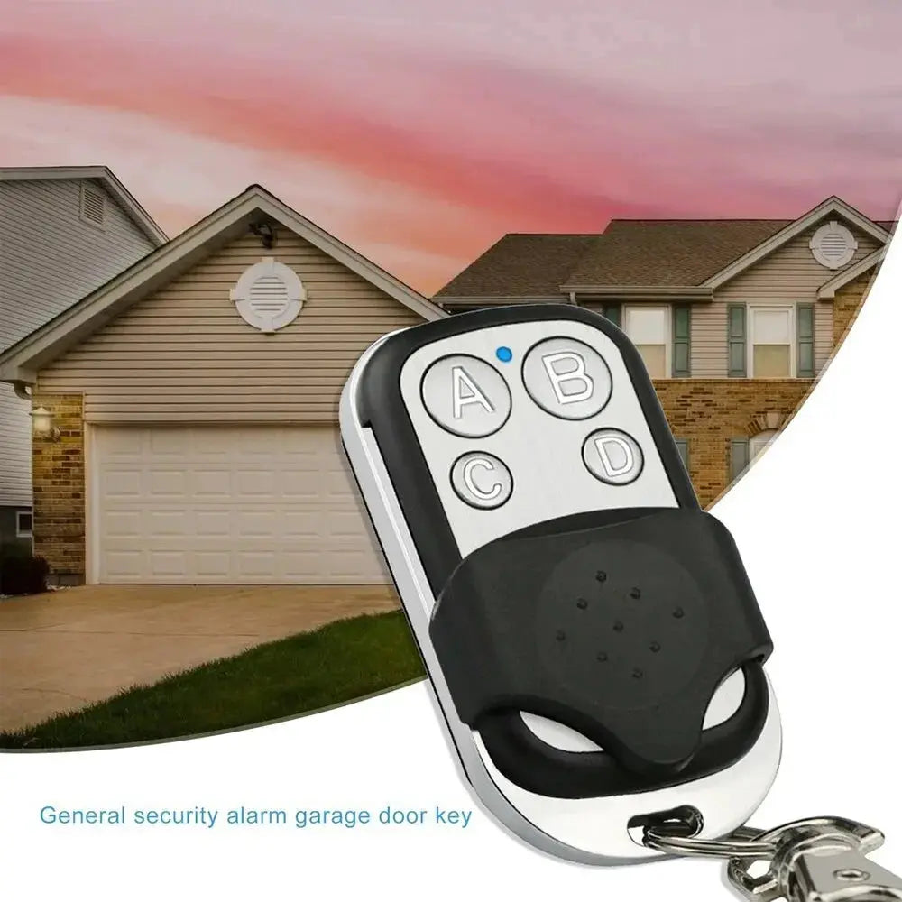 433MHz 4Button ABCD/Lock Unlock Remote Control Metal Push Button Transmitter Universal 4 Buttons Garage Door Opener Remote Magic Remotes