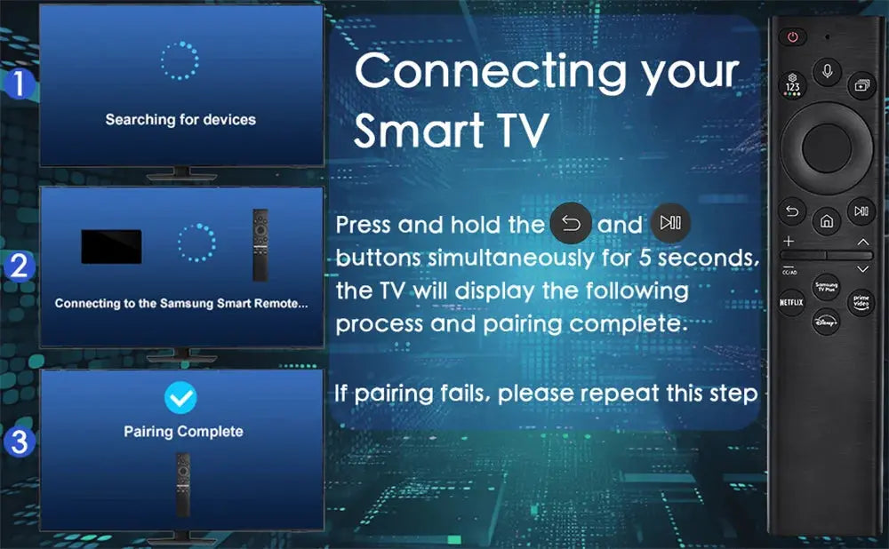 Voice Remote Control BN59-01385A for Samsung Smart TV 2019-2023 Crystal UHD Neo QLED OLED 4K 8K Series TVs(No Solar Function) Magic Remotes