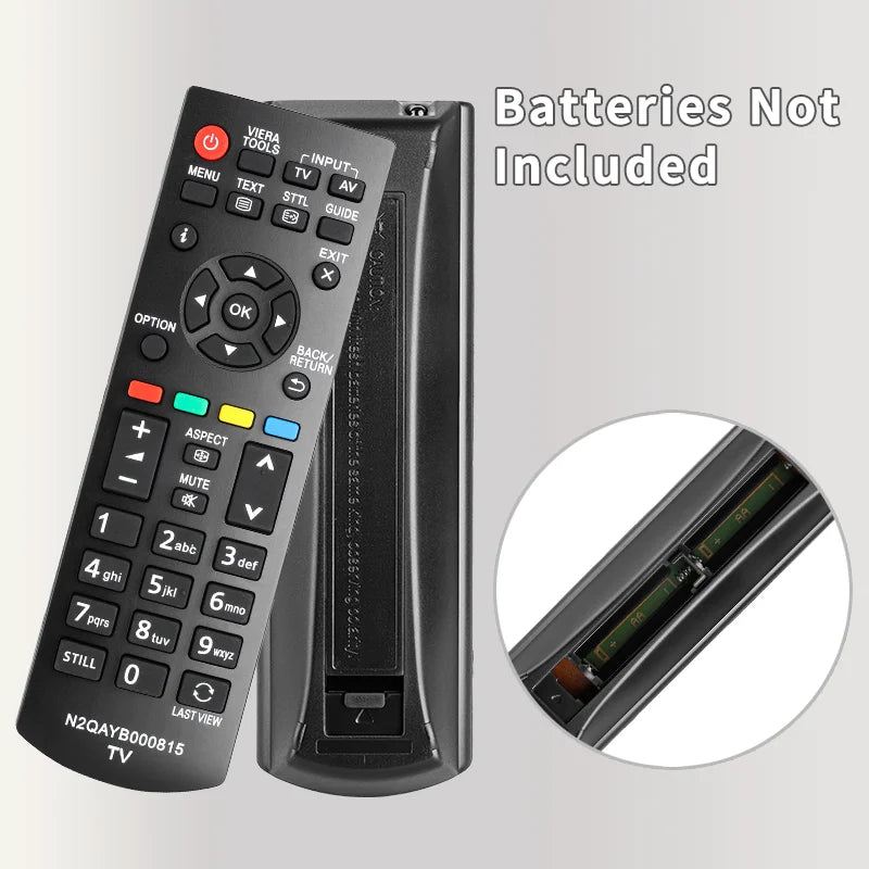 N2QAYB000815 Replacement Remote for Panasonic TV | Compatible with TX-L39B6E, TX-L42B6E, TX-L50EM6B & More LED/LCD Models