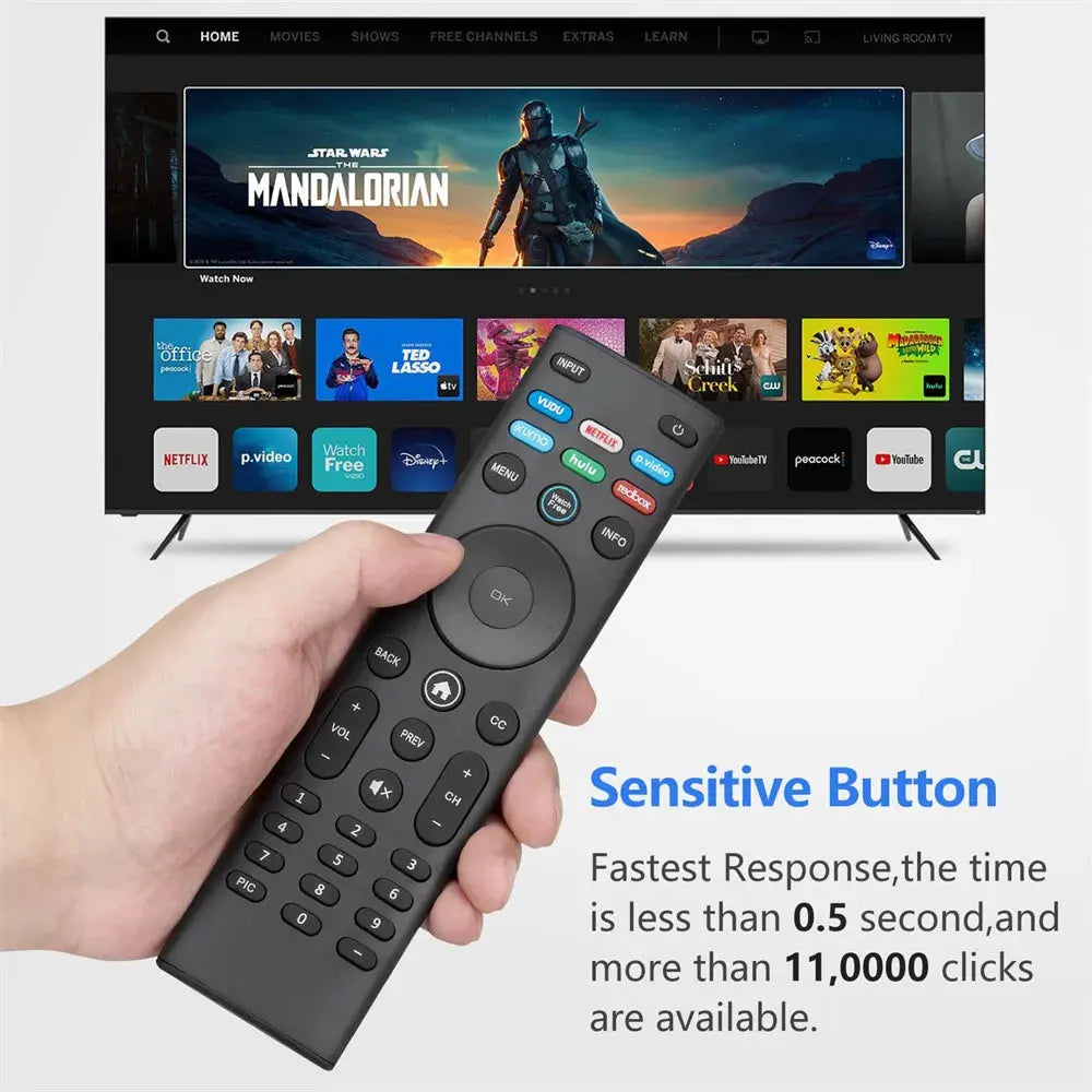 Universal Replacement XRT140 Remote Control for VIZIO All LED LCD HD 4K UHD HDR Smartcast 3D Smart TVs with 6 Shortcut Buttons Magic Remotes