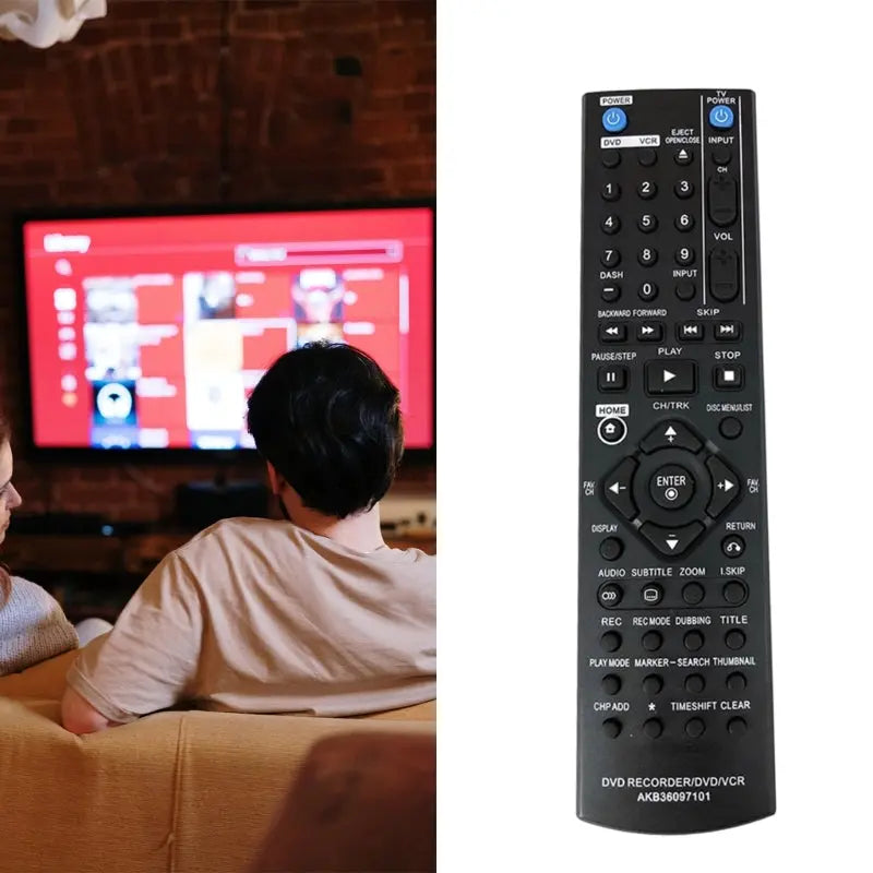 NEW Remote Control for LG DVD AKB36097101 Durable Replacement Remote Recorder DVD VCR Suitable for RC897T RC397HM - Magic Remotes