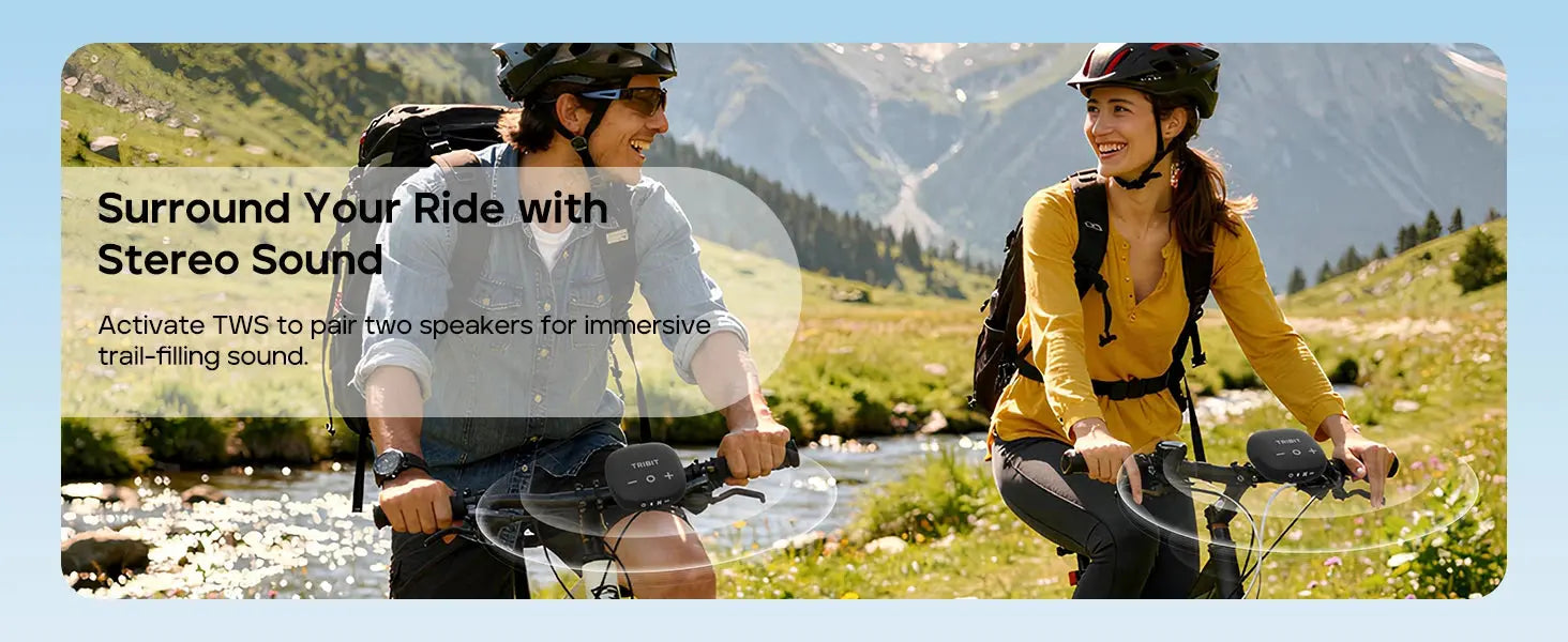TRIBIT StormBox Micro 3 Portable Bluetooth Speaker,13W Bike Speaker with IP68 Waterproof,24H Playtime For Outdoor Camping,Hiking Magic Remotes