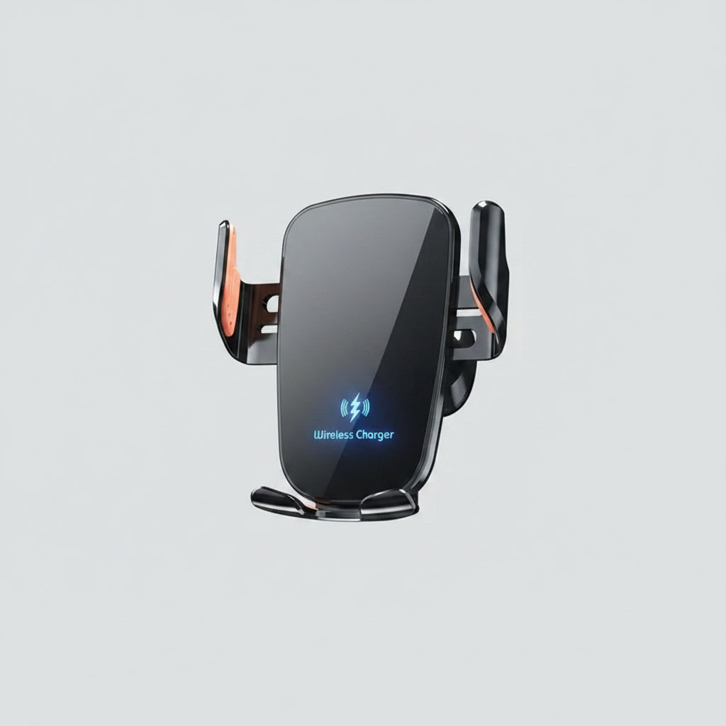 Wireless Car Charger, Fast Charging Manual Clamping Air Vent Car Phone Holder for Samsung Android Phones and iPhone 16 15 14 13 - Magic Remotes