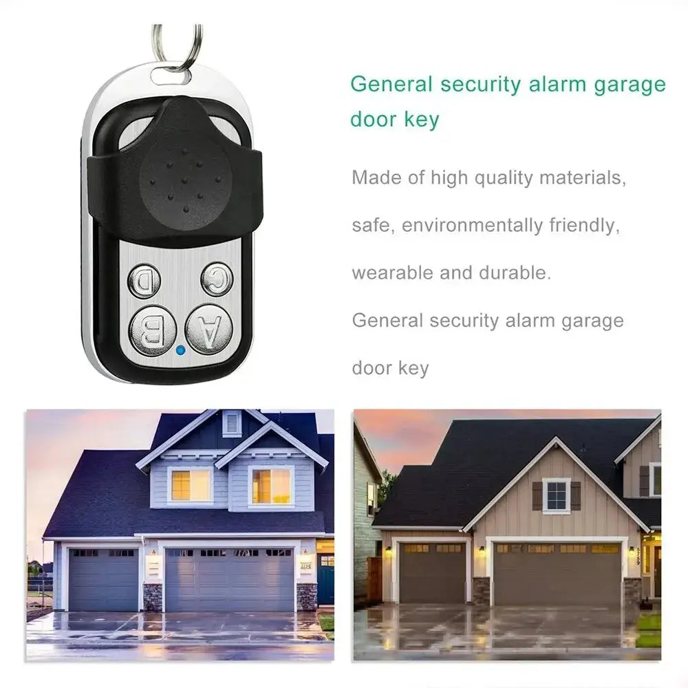 433MHz 4Button ABCD/Lock Unlock Remote Control Metal Push Button Transmitter Universal 4 Buttons Garage Door Opener Remote Magic Remotes