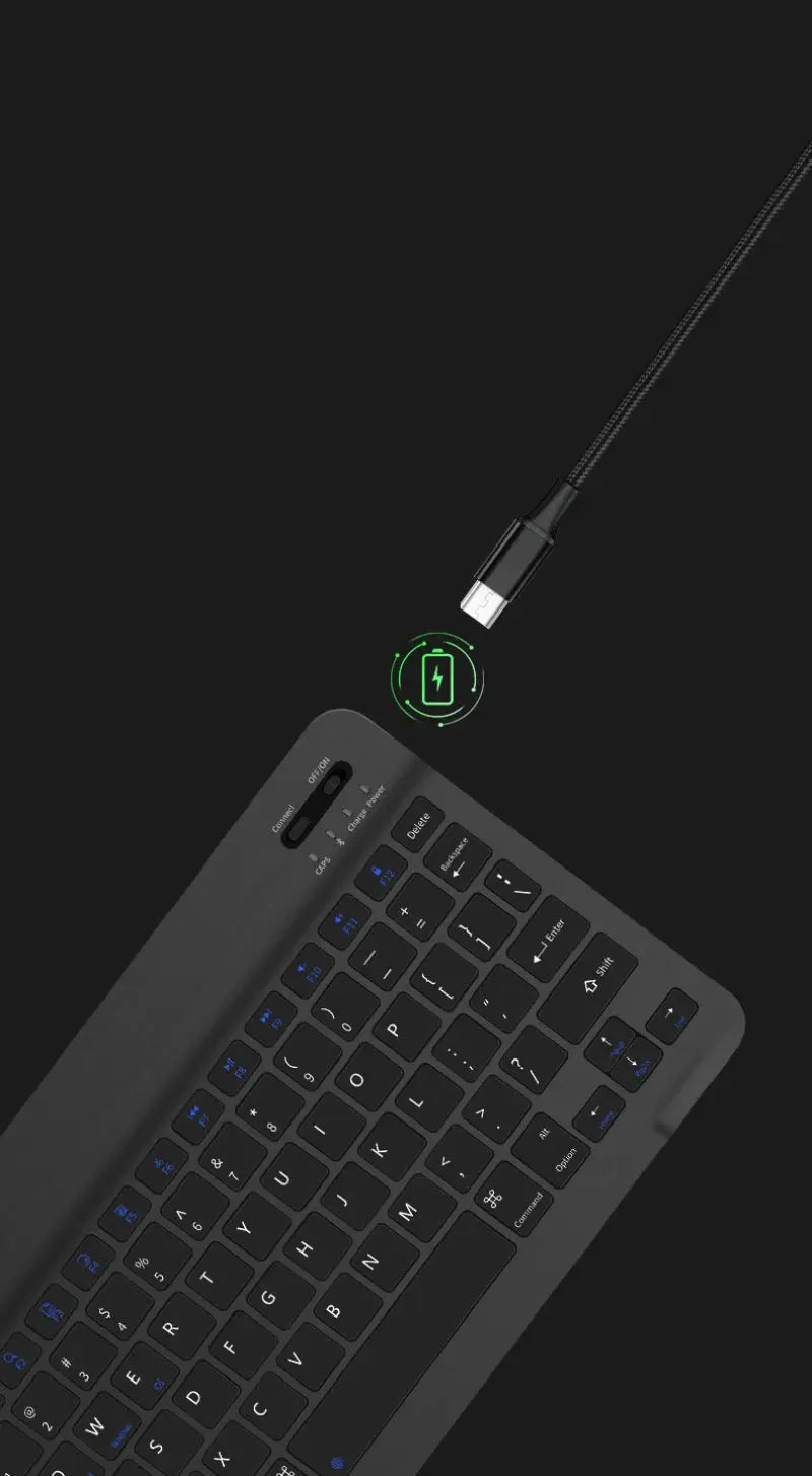 10 inch Magnetic Tablet Keyboard for iPad 2024 10.9 11 10.2 Bluetooth Rechargeable Keyboards for Xiaomi 6 Huawei Matepad 11.5 - Magic Remotes